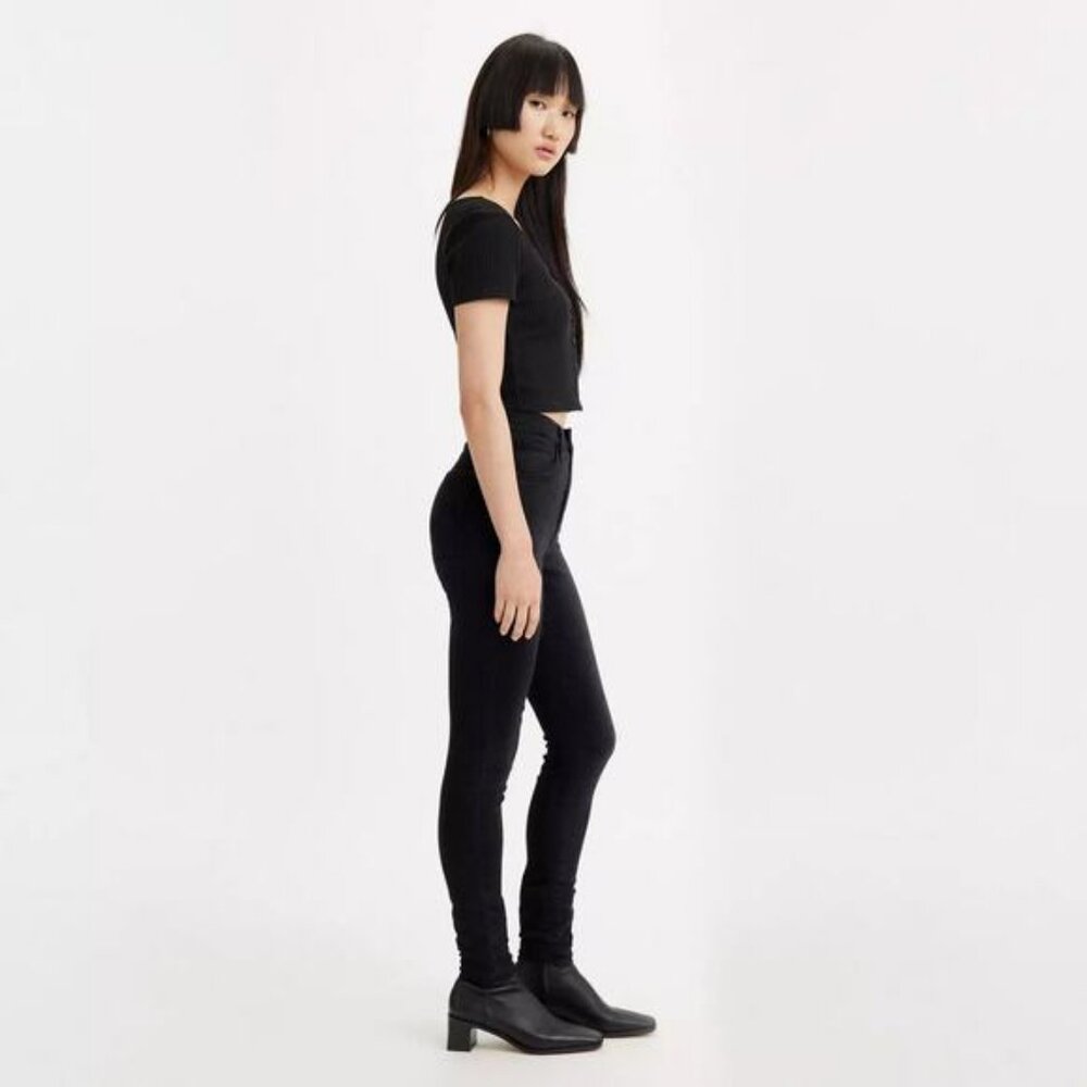 NWT LEVI'S Mile High Super Skinny Jean Size 24 Black - Picture 2 of 8
